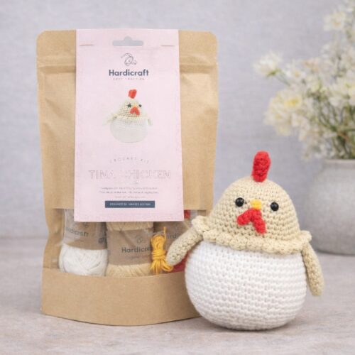 Kit crochet poulette DIY Hardicraft Tina amigurumi Pâques printemps