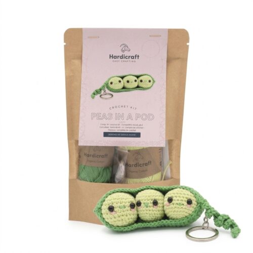 Kit crochet petit pois en coton bio.