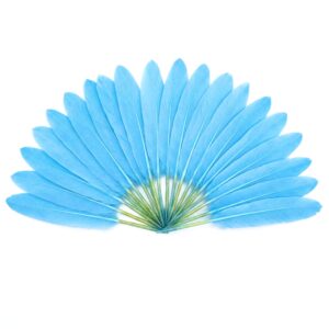 600 Plumes Artisanales Bleu Ciel - 20 Couleurs Assorties 3-5 Pouces Pour Création DIY