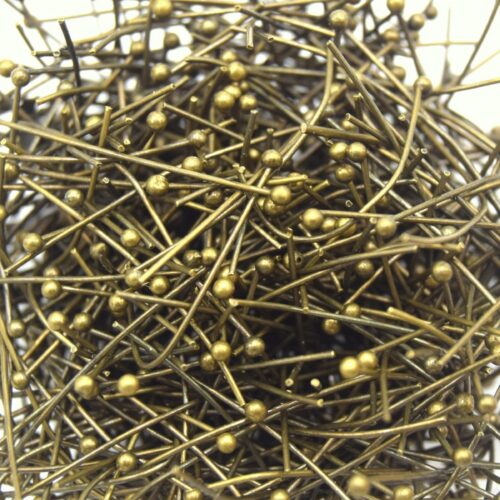 Clous tiges à tête boule bronze 30mm