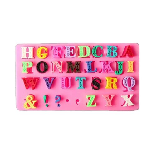 Moule en silicone lettres de l'alphabet