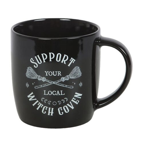 Mug noir « Soutenir votre clan de sorcières local »
