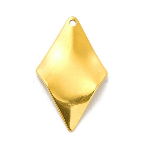 Pendentifs losange en acier inoxydable 201
