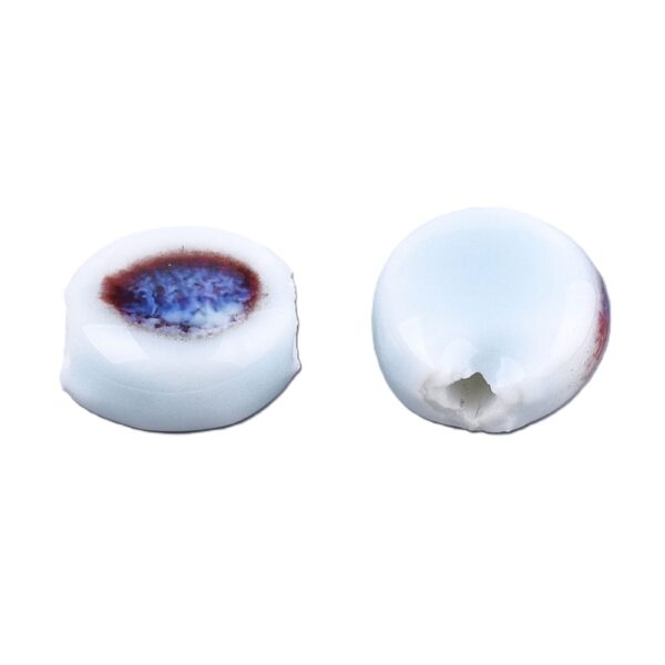 PERLE PALETS PORCELAINE BLEU CIEL 10MM