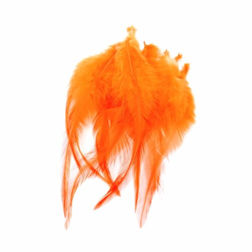 PLUMES ORANGE pour bijoux et décoration