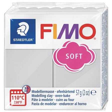 Pâte FIMO Soft Gris Dauphin - 80