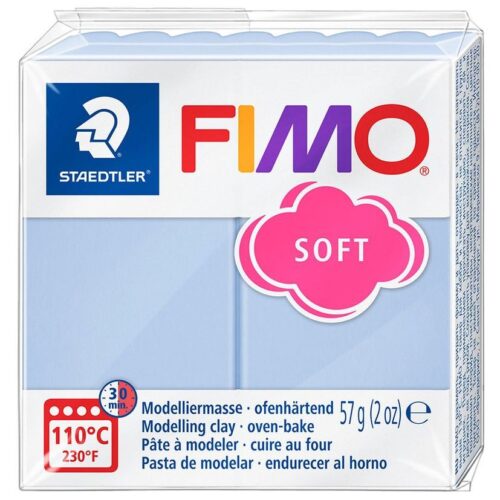 Pâte Polymère FIMO Soft 57g - Bleu Sérénité (8020-T31)