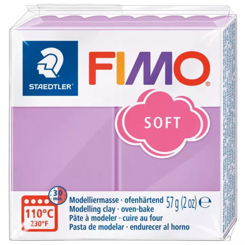 Pâte Polymère FIMO Soft 57g - Lavande Douce (8020-62)