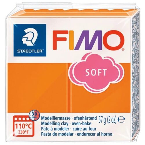 Pâte Polymère FIMO Soft 57g - Mandarine (8020-42)2