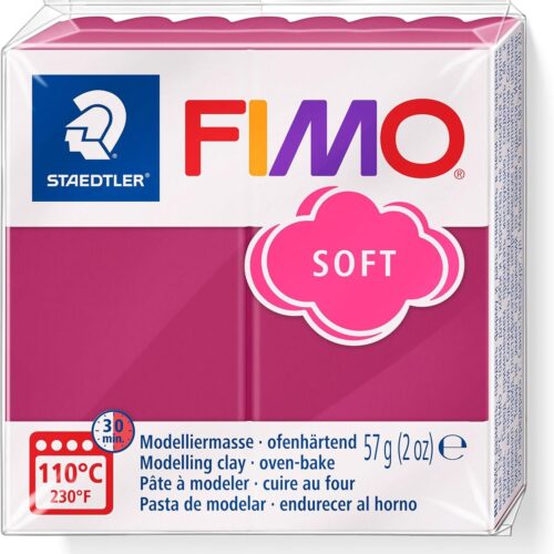 Pâte Polymère FIMO Soft 57g -fruits rouge givrés (8020-T23) 1