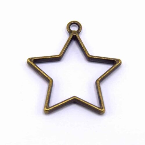 Pendentifs étoiles creuses pour résine uv