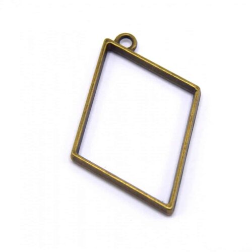 Pendentifs losanges creux pour résine uv