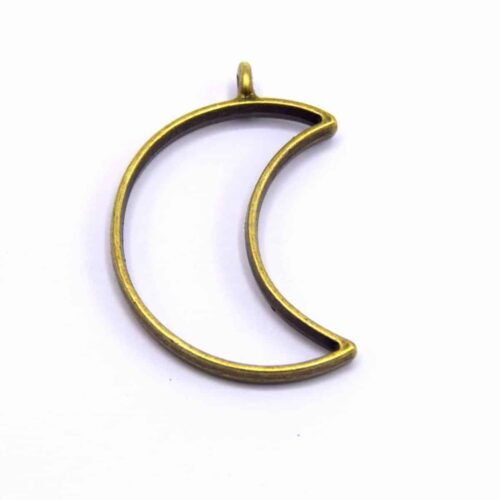 Pendentifs lunes creuses pour résine uv
