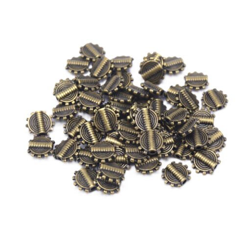 Perles Alliage Engrenage Bronze 9.5mm x20