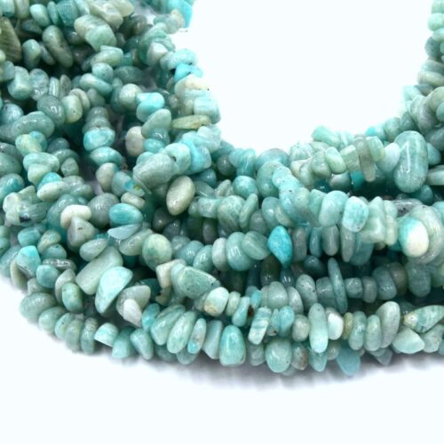 Perles amazonite pépites roulées
