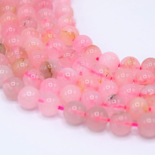 Perles de quartz rose 8mm
