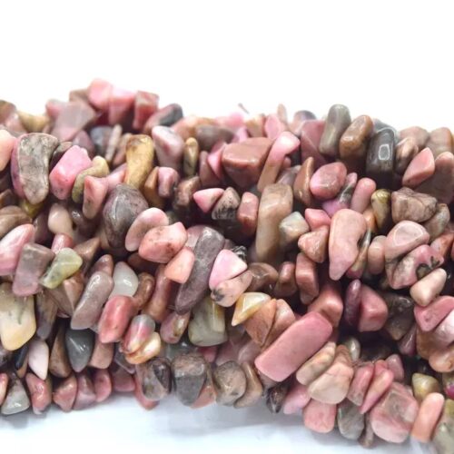Perles de rhodonite lot de 100 forme chips