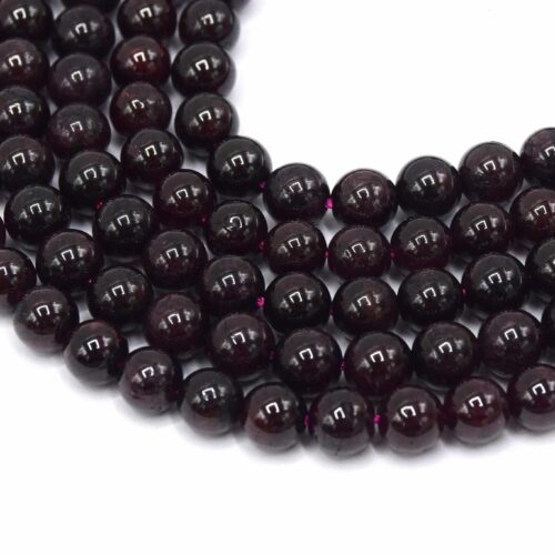 Perles grenat 5.5~6.5mm ronde