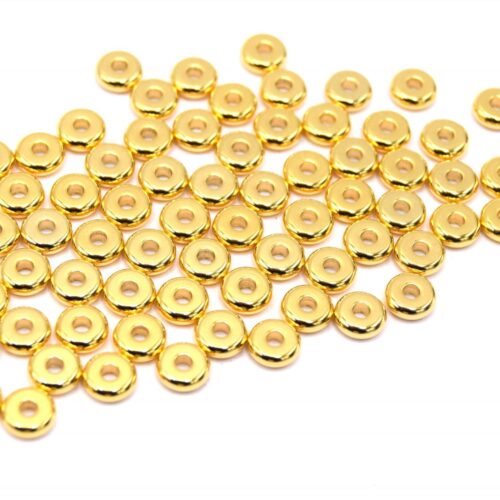 Perles intercalaire heishi en acier inoxydable 304