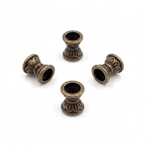 Perles intercalaires bronze antique 6,5 mm – Lot de 20, 50 ou 100