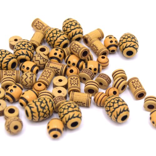 Perles acrylique antique formes variées x40