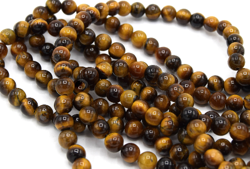 Perles oeil de tigre 4mm ronde AB par lot de 10/20/50 perles