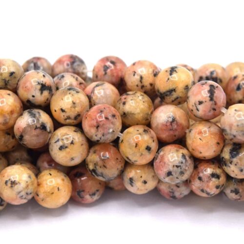 Perles sésam naturelles Ø 8mm jaune