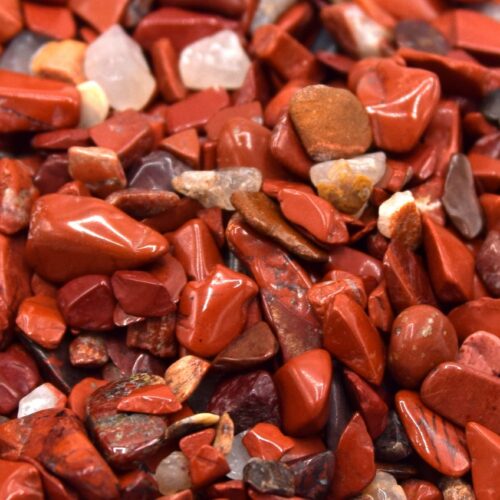 Pierres de jaspe rouge naturel non percés