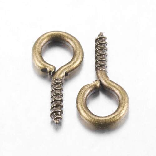 Pitons à vis bronze 13mm - Lot de 50 pièces