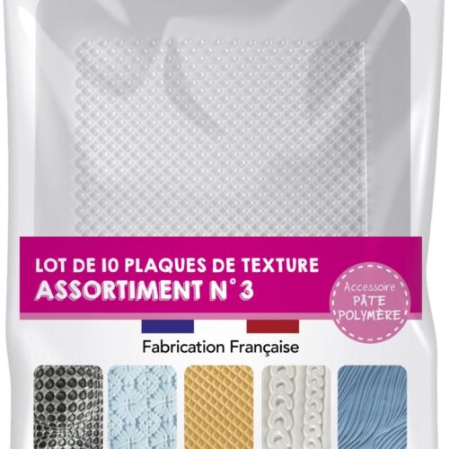 plaques de texture pour pâte polymère graine créative