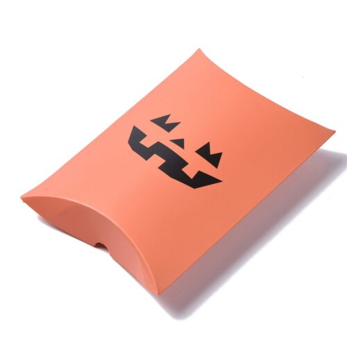 Pochettes cadeaux citrouille Jack-o"-lantern orange