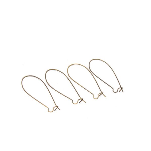 dormeuses en laiton couleur bronze