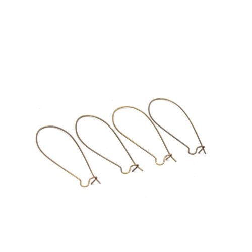 dormeuses en laiton couleur bronze