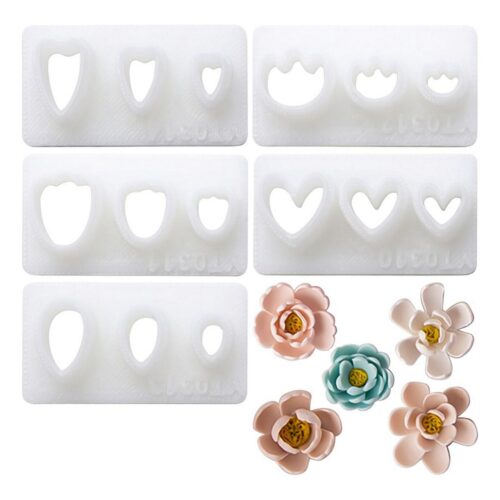 Emporte-pièces Pétales Miniatures pour Argile Polymère (5 Styles) - Boucles d'Oreilles Tendance