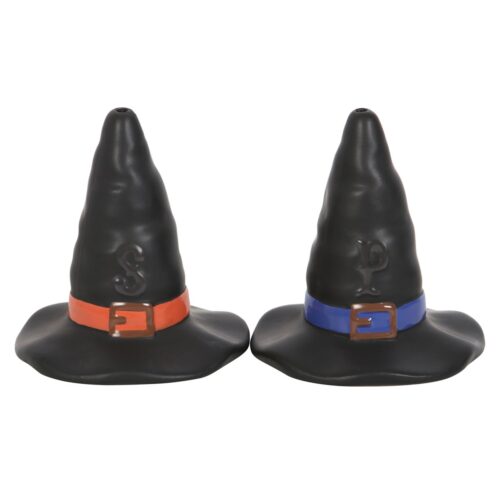Salière et poivrière chapeau de sorcière – Accessoire cuisine Halloween