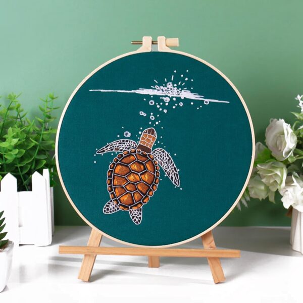 KIT BRODERIE TORTUE DE MER POUR DEBUTANT