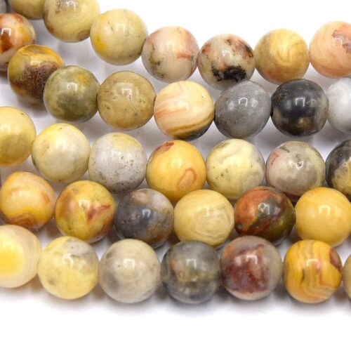 Perles d'agate folle naturel 6mm