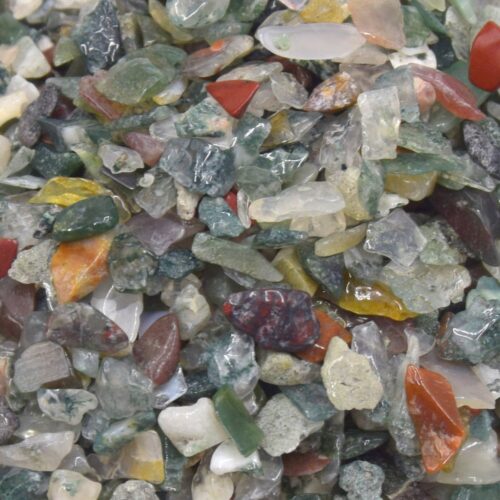 Puces de pierre Agate indienne non percé
