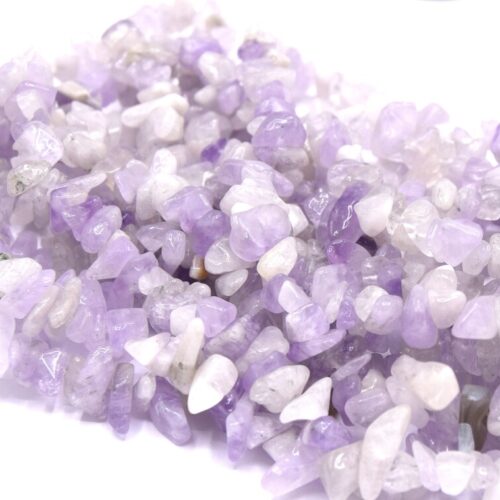 Perles Chips en Améthyste Lavande Naturelle x100