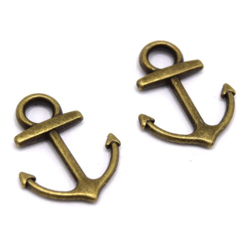 breloque ancre pour bijoux couleur bronze