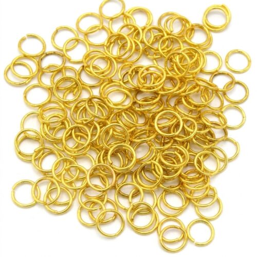 anneaux doré 5mm pour bijoux