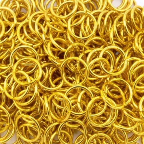 anneaux doré 6mm pour bijoux