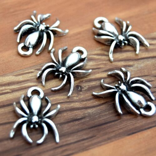 breloque métal forme araignée confection de bijoux diy