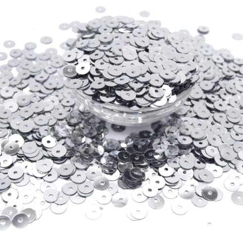 Paillettes sequins argent 6mm x1000