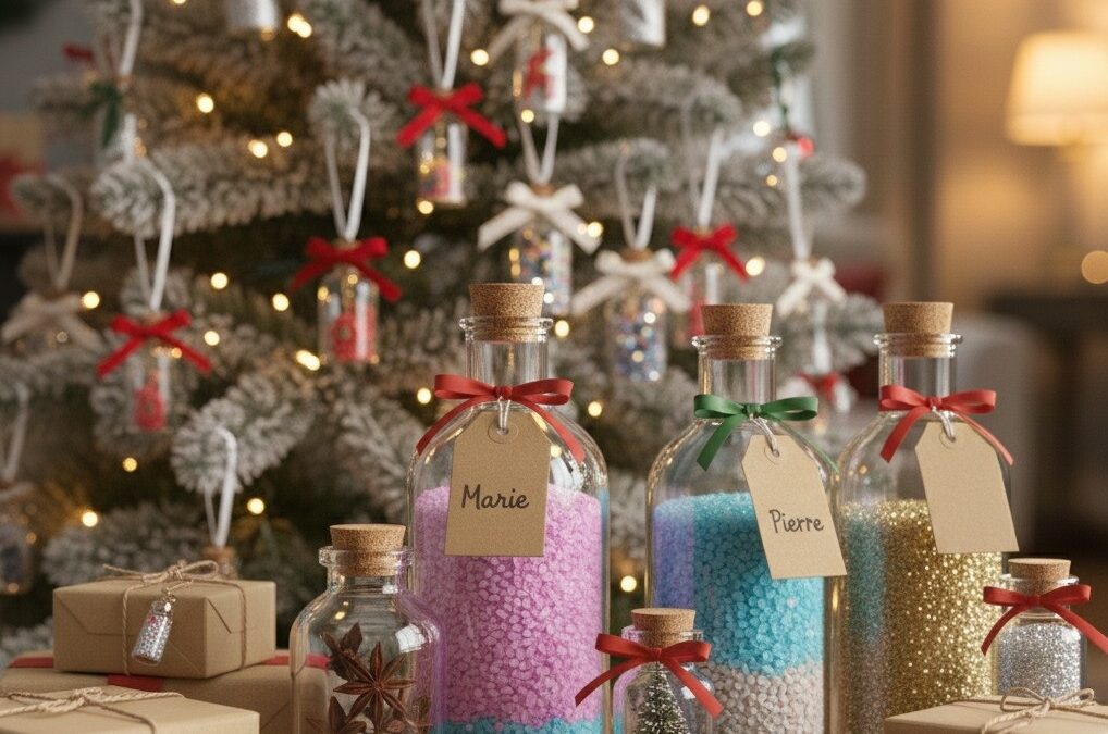 🎄Mini-Flacons en Verre : 7 Idées DIY pour une Décoration de Noël Magique