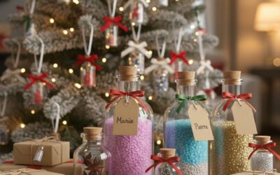 🎄Mini-Flacons en Verre : 7 Idées DIY pour une Décoration de Noël Magique