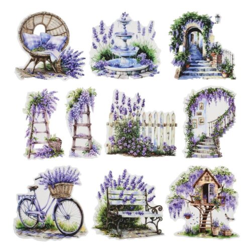 autocollants jardin pour scrapbooking lavande (1)