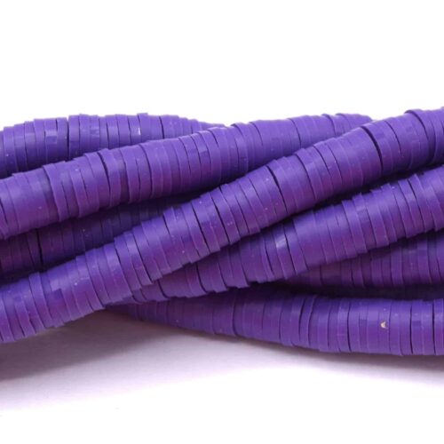Chapelet de perles heishi Ø6mm violet parme