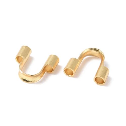 Protecteurs de fil en acier inoxydable 304 plaqué or 18k