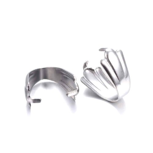 bélière argent acier inoxydable